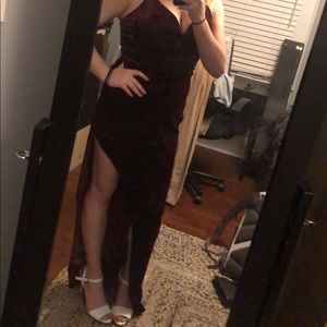 Velvet formal dress